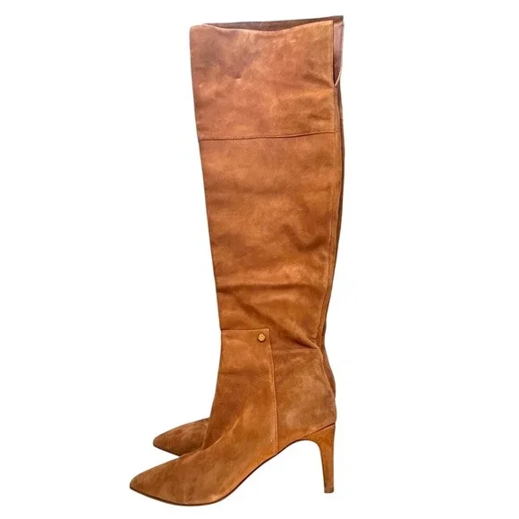 Cole Haan Vandam Over-the-Knee boots Color Golden Honey‎ Suede, Size 7.5