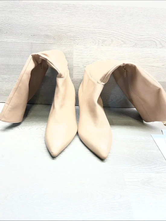 DV by Dolce Vita Blush Beige Pointed-Toe Over-the-Knee Boots #1143