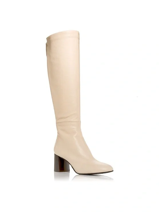3.1 Phillip Lim Nadia High Block Heel Boots in Almond, Size 38.5, New in Box