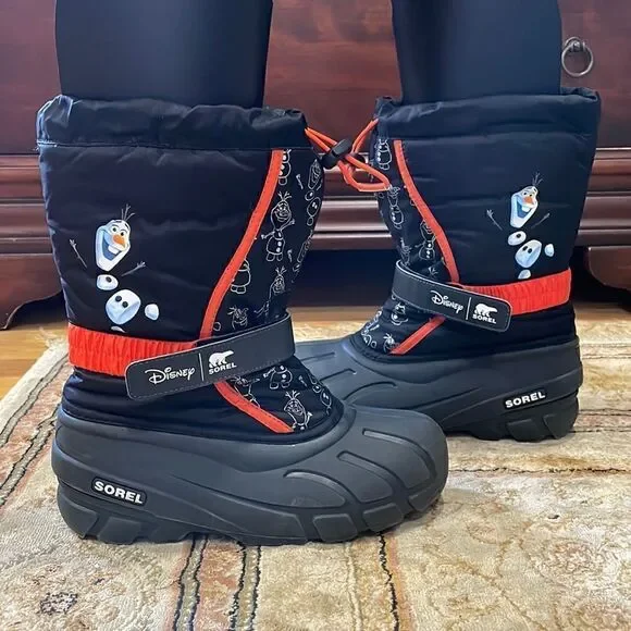 Sorel Flurry x Disney Frozen Olaf Warm Waterproof Big Girl Sz 6 Winter Snow Boot