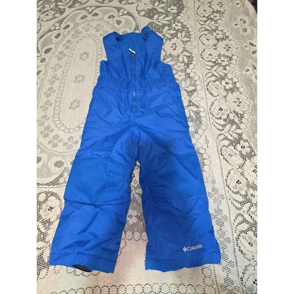 Columbia Kids Snowslope II Insulated Ski Bib Size 3T Blue
