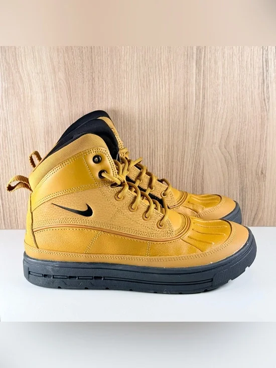 Nike Woodside 2 High Wheat Leather Ankle Duck Boots HF0767-700 GS 5Y / Wmns 6.5
