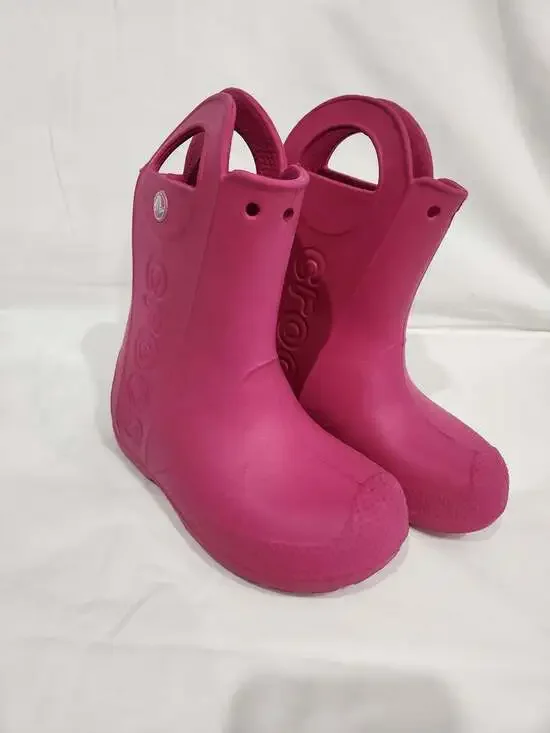 Crocs Handle It Kids Rain Boots, Pink