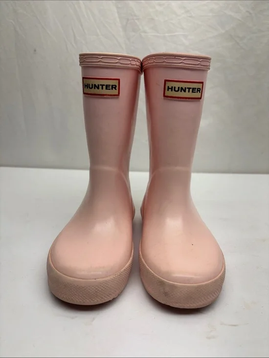 Hunter Kids Pink Rain Boots, SZ 9 toddler girl, 2(BA)