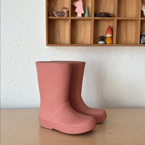Zara Toddler Kids 25 Purple Dusty Rose Pink Rain Boots