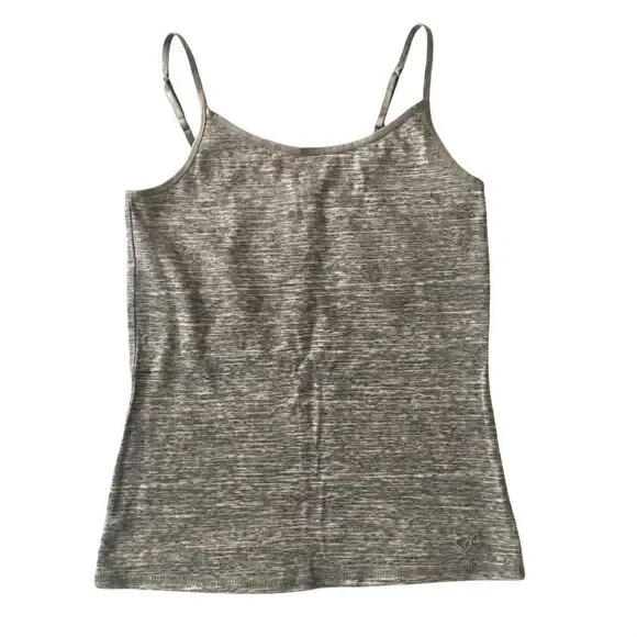 Justice cotton spaghetti strap top in grey