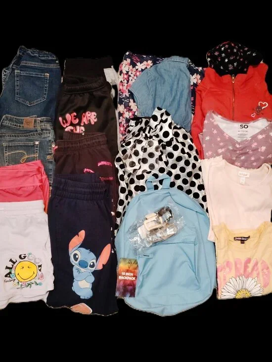 HUGE LOT OF CLOTHES TOPS JEANS OUTFITS XERSION SHEIN JUSTICE~GIRLS SIZE XL 14-16