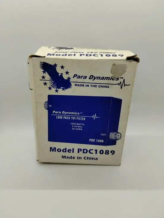 Para Dynamics Low Pass TVI Filter 1000 Watts 0-30 MHz 50 Ohms PDC1089