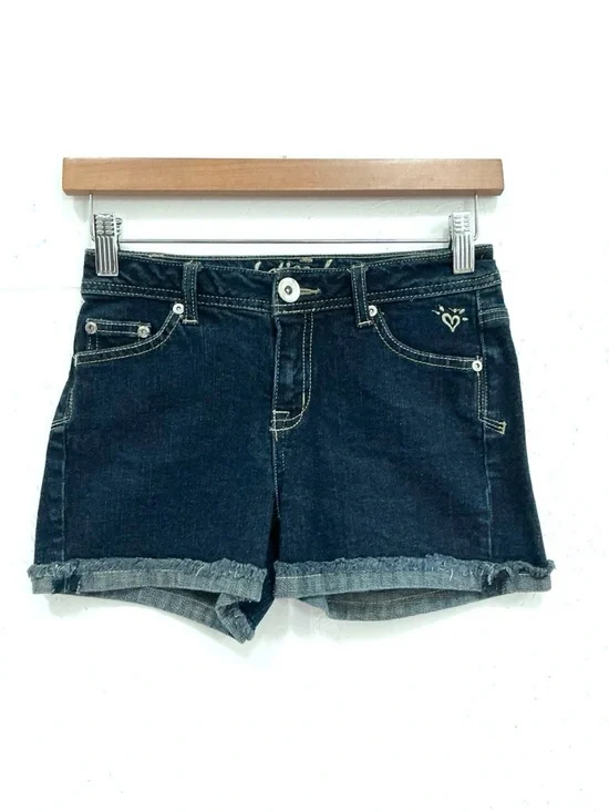 Dark Wash Denim Shorts Justice Girls Denim Dark Wash Blue Shorts 14S