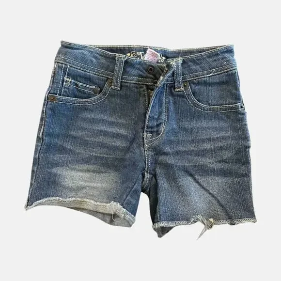 Girls Justice Blue Denim Shorts Size 7