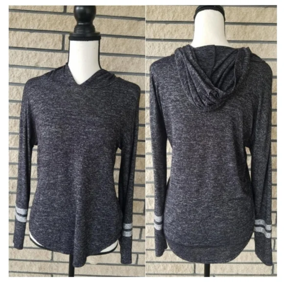 Justice Pullover Hoodie Sweater Gray Size 16