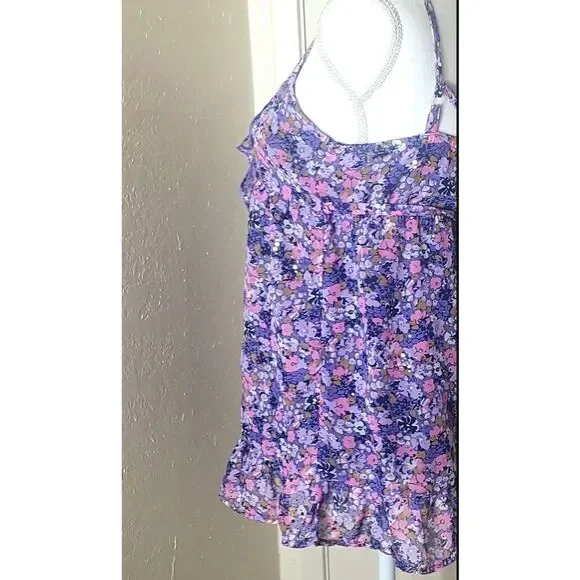 Justice flower ruffled top