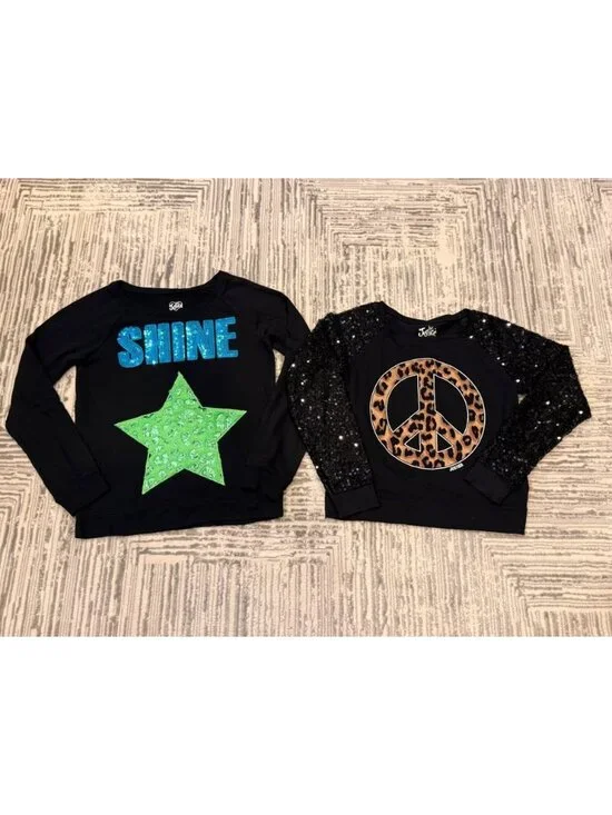 Justice girls XXL size 18 2-sweater bundle