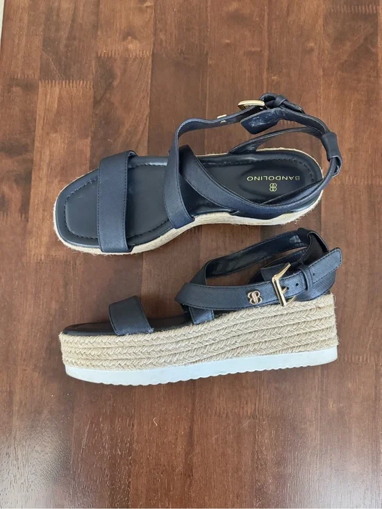 Bandolino Women's Navy Espadrille Wedge Sandals