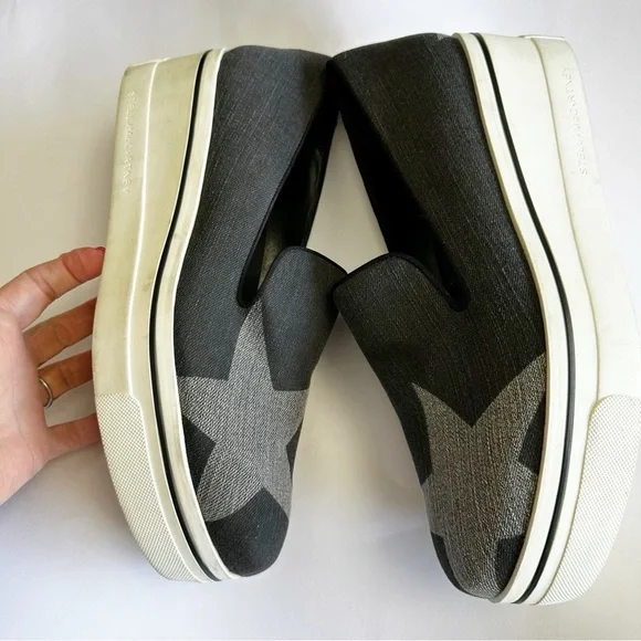 Stella McCartney Women’s Binx Gray Star Platform Shoes Sneakers‎ Maximalist 41