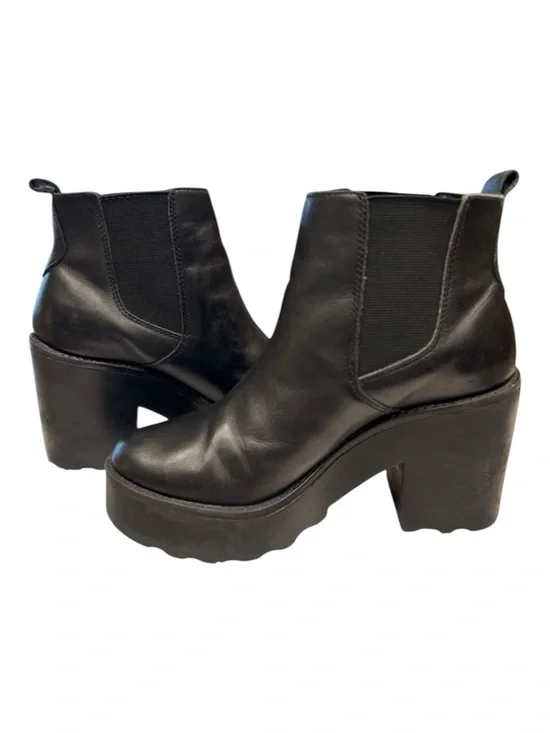 Steve Madden Gretta platform Chelsea Lug Sole boots chunky block heel Black 37