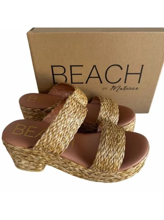 Beach by Matisse NEW Women's Ocean Ave Platform Slide Sandal Size 10 #B1383