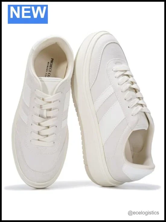 Platform Fashion Sneakers Memory Foam Insole Non-Slip Lace-Up