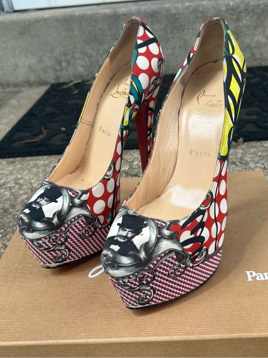 Christian Louboutin Multicolor Daffodile 160 Pumps