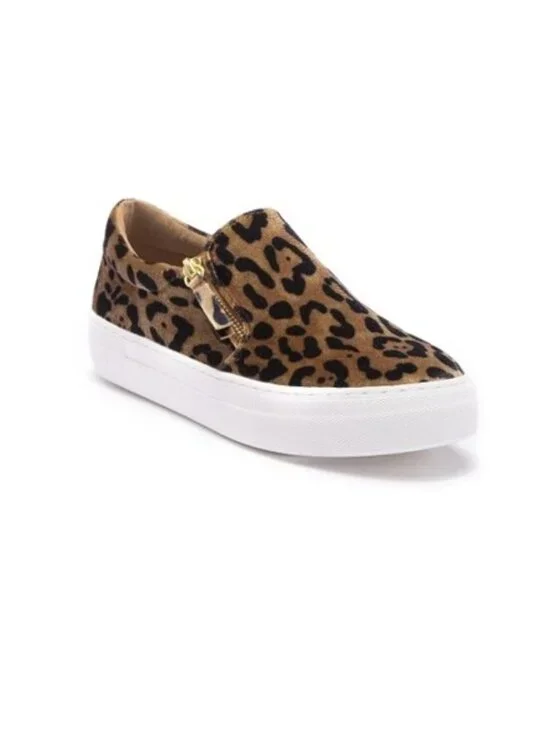 Steve Madden Glaammar Zip Platform Sneaker In Leopard 8