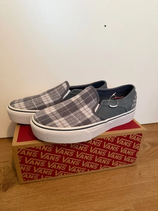 Vans Asher Platform Slip On Shoes