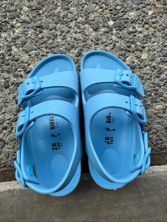 Birkenstock Arizona EVA Sandals Blue Kids Size EU 28 / US Kids 10–10.5