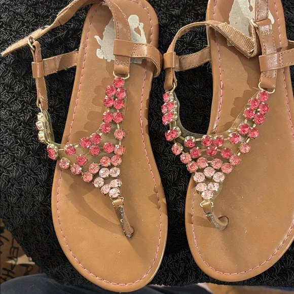 Elegant Disney Beaded Sandals 3 1/2