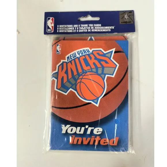 NBA New York Knicks Invitation & Thank You Cards (3.88