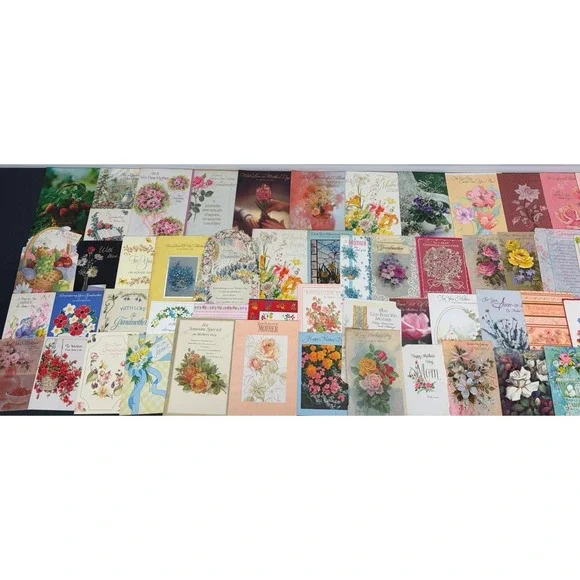 Vintage Mother's Day Greeting Cards Fronts ONLY Scrapbooking Crafts Lot of 50+