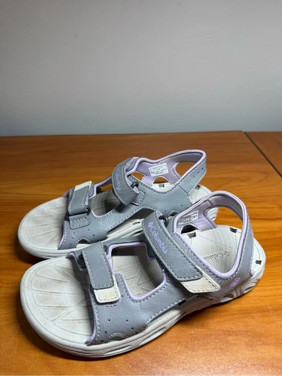 Columbia Techsun Vent Sandal Youth # BY4566‎ 032 Purple Grey Adjustable Size 2