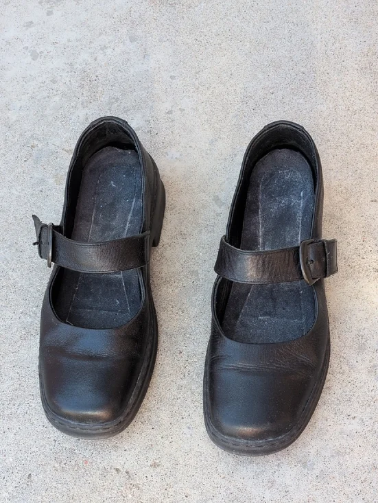 JosefSeinel Genuine Leather Mary Jane Style Platform Vintage 90's Preppy Shoes