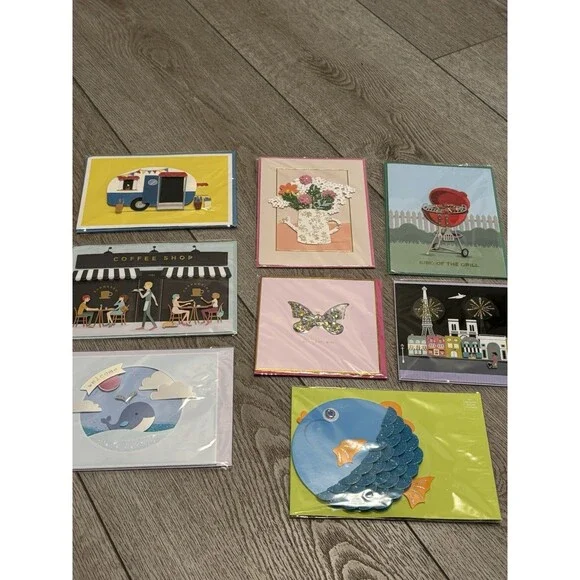 Burgoyne Hand Crafted Blank Greeting Cards‎ Lot Of 8 New Sealed