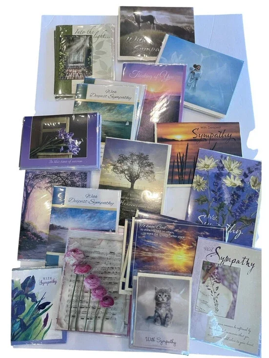 Greeting Cards-Sympathy Bundle 26 Cards & Envelopes New GC107
