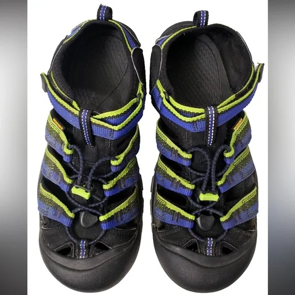 Keen Kids' Black and Green Outdoor Waterproof‎ Sandals Size 12