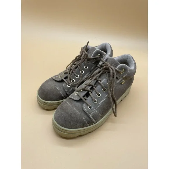 Vintage Candies 90's Chunky Lace-up Platform Size 8.5 Suede‎ Brown Y2K Shoes