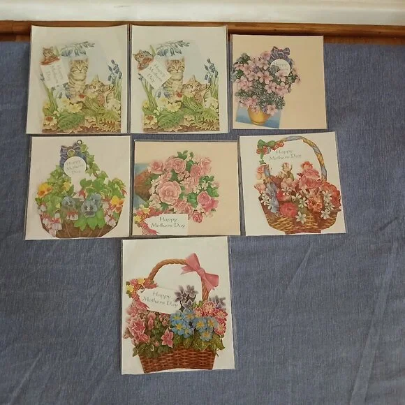 Vintage 1992 Marian Heath Greeting Cards Inc. Mother's Day x 7 New