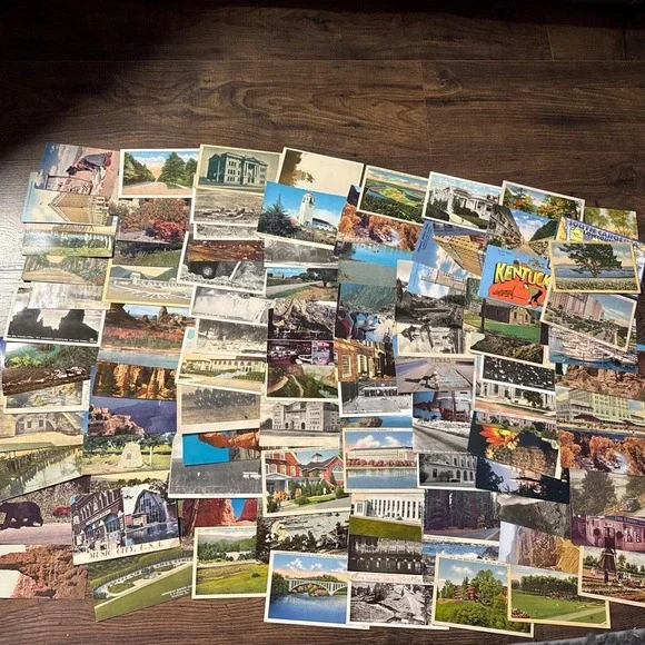 Lot of 100 Vintage Travel Postcards From All Over USA Mix Of Used And Unused