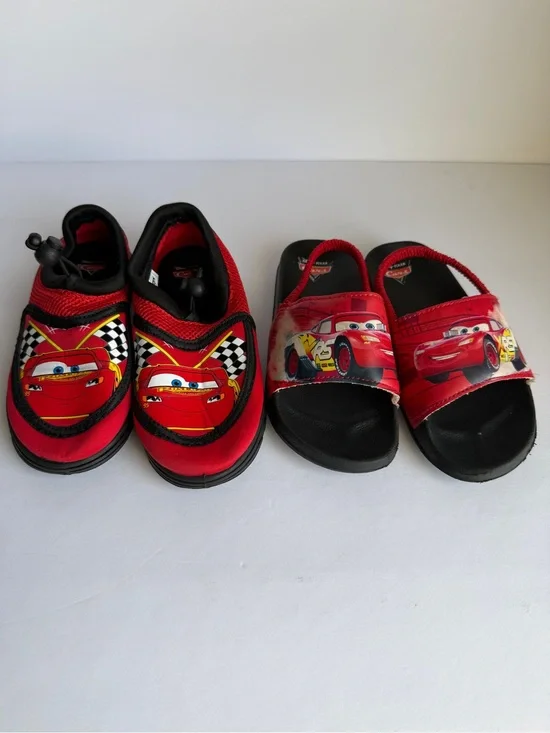 Kids Red Lightning McQueen Slip-On Shoes & Slides