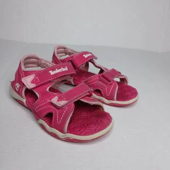 Timberland girls size 11 pink sandals