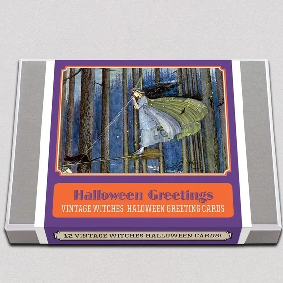 Laughing Elephant brand!  Halloween Greetings cards box set! Brand New!