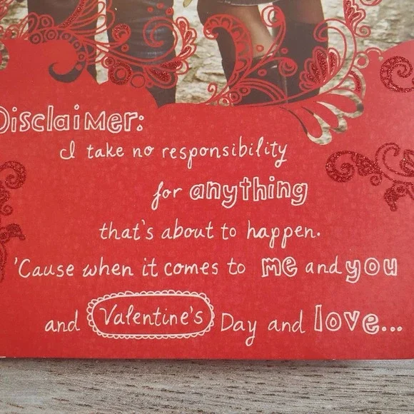 Taylor Swift Rare Romantic Valentine's Day Glitter Music Card USA #162 Read Desc