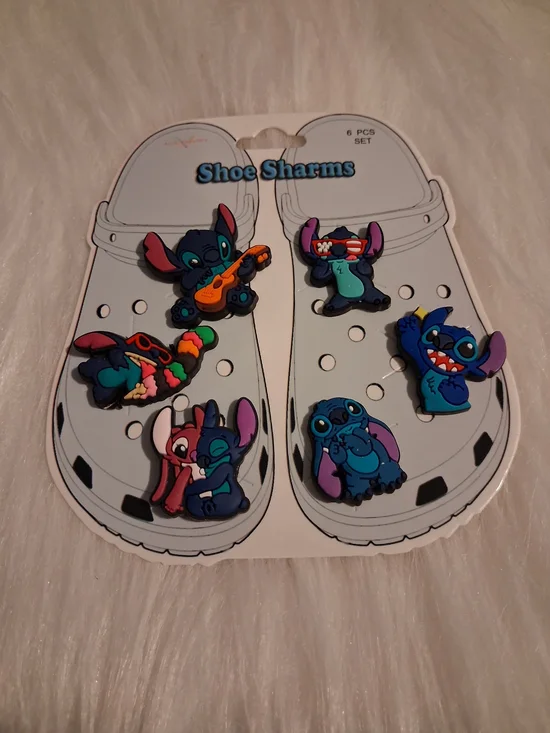 Lilo & Stitch Kids Shoe Charms - Blue Multi Character Set