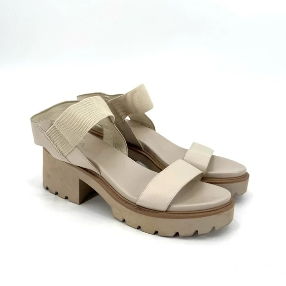 MIA Women's Sena Ivory Chunky Platform Sandals Size 9.5