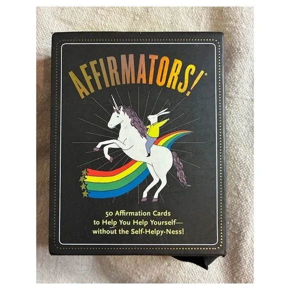 Knock Knock Affirmators! 50 Affirmation Cards Deck Self-Help Without Helpy
