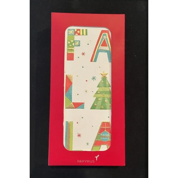 Papyrus Christmas Cards NIB - 16 Cards With Red Lined Envelopes‎ And Gold Seals