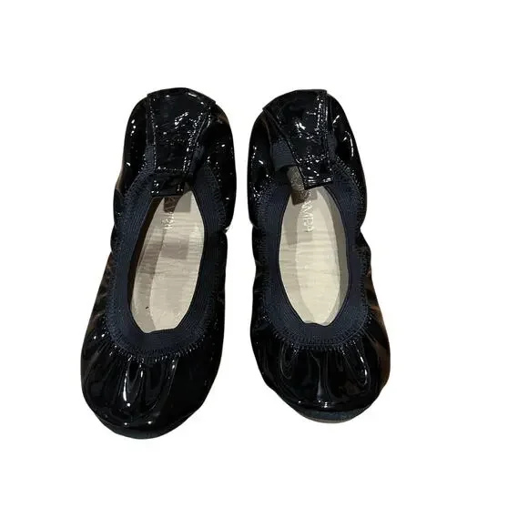 Yosi Samra Ballet Shoes girls size 1 black patent dress