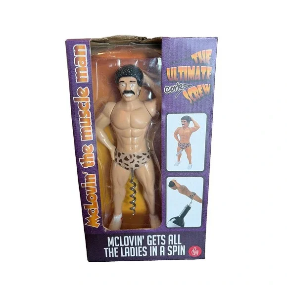 McLovin The Muscle Man Corkscrew Wine Lover Gag Gift Gigolo Adult Art Novelty C6