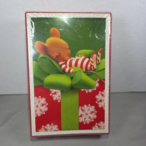 Hallmark Christmas Holiday Boxed Greeting Card Set Mouse New 40 Cards