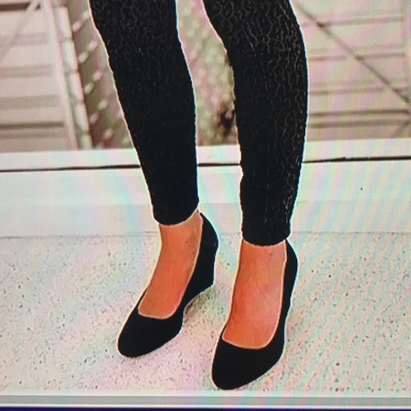 A New Day Black Wedges New with Tag