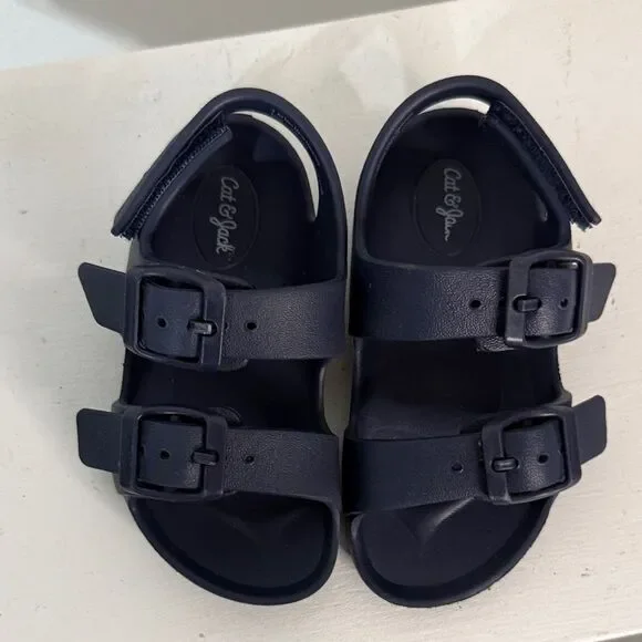 Cat & Jack Dark Blue Kids Sandals- toddler 7